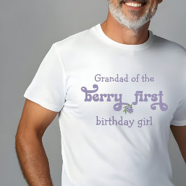 Morfar till Berry First Fairy Första födelsedagen T Shirt