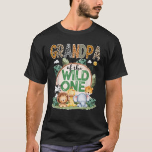 Morfar till den vilda ett Safari Djungel 1:a födel T Shirt