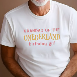 Morfar till födelsedagsflickan Alice i Underlandet T Shirt