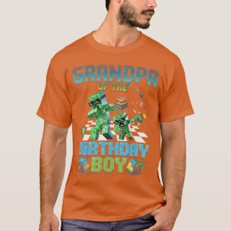 Morfar till födelsedagspojken Roliga Brick Games M T Shirt
