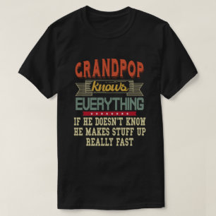 Morfar vet allt rolig födelsedagspresent till farf t shirt