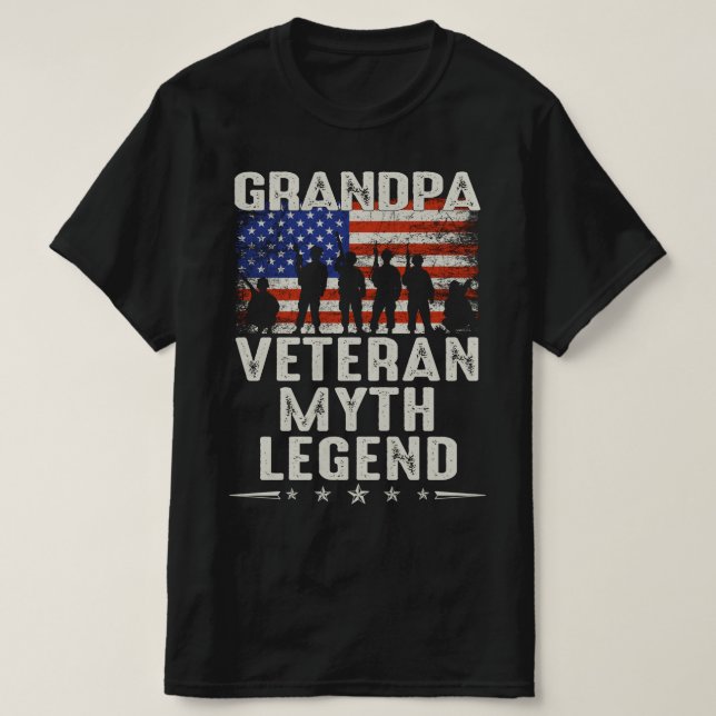 morfar veteransk mytlegend t shirt (Design framsida)