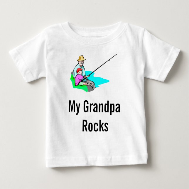morfarfiske, min morfarstenar tee shirt (Framsida)
