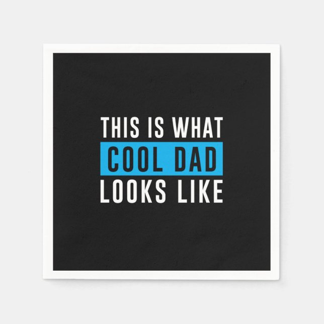 Morfarpresent | Cool Pappa Ser Ut Pappersservett (Framsidan)