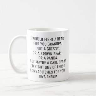 Morfarpresent rolig Morfarpresent skräddarsydd pre Kaffemugg