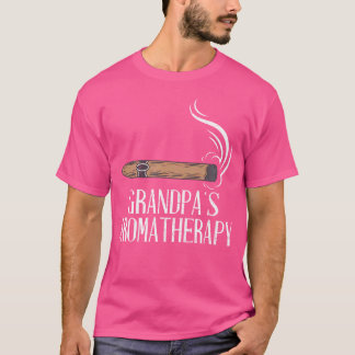 Morfars Aromaterapi Cigarälskare Roligt T Shirt