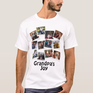 Morfars Joy Photo Ram Collage Modern Trendig T Shirt