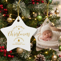 Morfars och mormors första jul anpassat namn minne