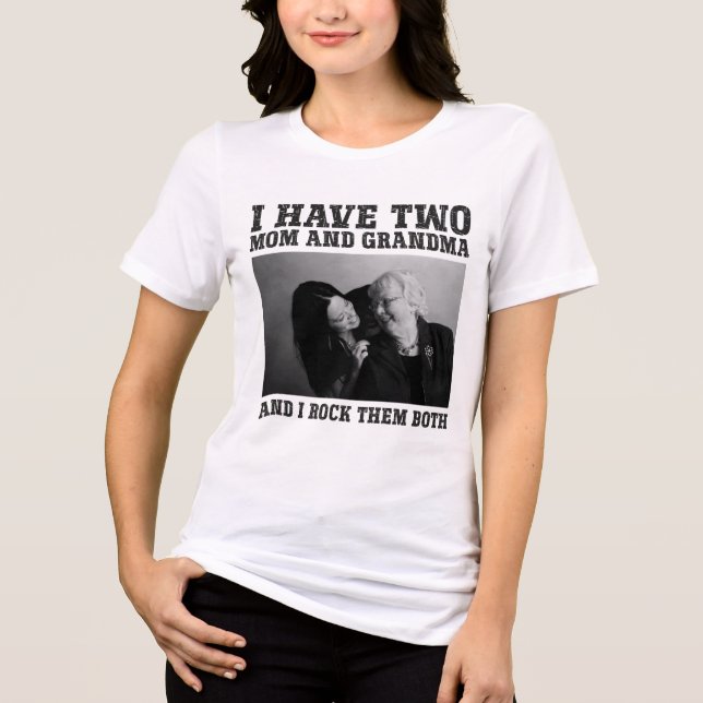 Morföräldradagen Personlig mormor T Shirt (Framsida)