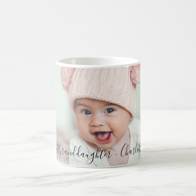 Morföräldrar baby foto 1:a dotterdotter kaffemugg (Center)