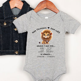 Morföräldrar Baby Personlig Reveal T Shirt