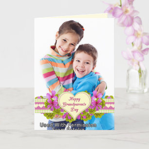 Morföräldrar Day Heart för mormor Photo Kort