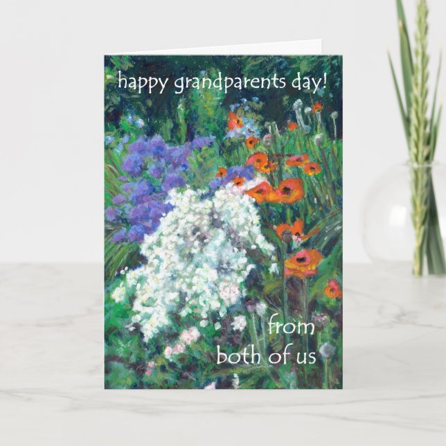 Morföräldrars dagskort - från oss båda - Poppies Kort (Framsida)