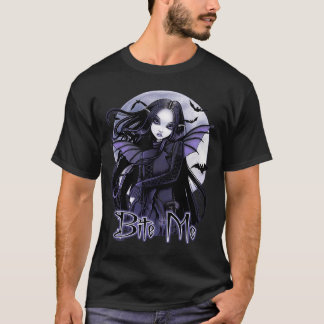 Morgan Bita Me Gothic Vampire Fairy T Shirt
