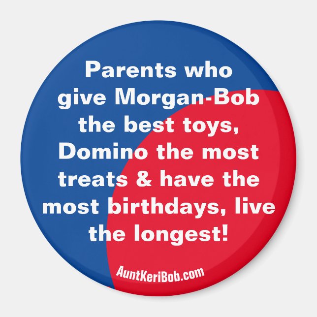 Morgan-Bob Domino Parents Magnet (Framsidan)