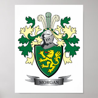 Morgan Family Crest Jackar om Arm Poster