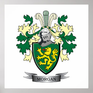 Morgan Family Crest Jackar om Arm Poster