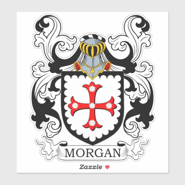 Morgan Family Crest Klistermärken (Ark)