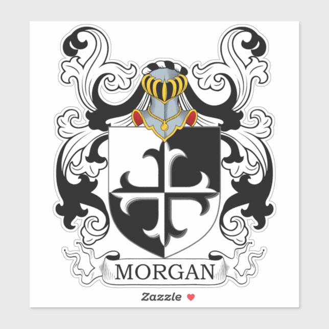 Morgan Family Crest Klistermärken (Ark)