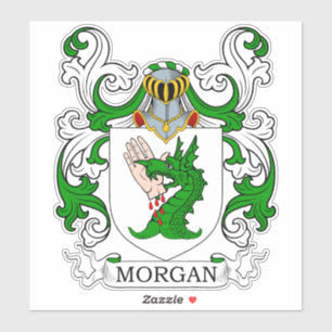Morgan Family Crest Klistermärken
