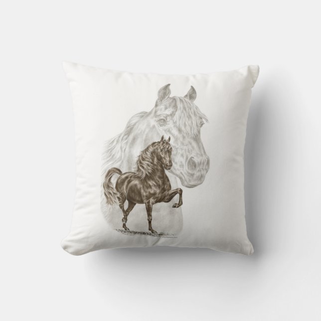 Morgan Horse Art Kudde (Framsida)