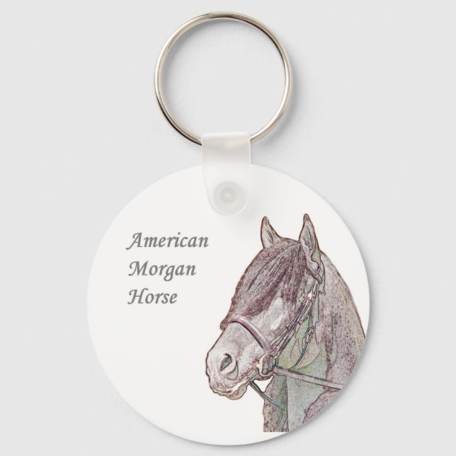 Morgan Horse Nyckelring (Framsida)