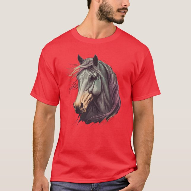 Morgan Horse retro T Shirt (Framsida)