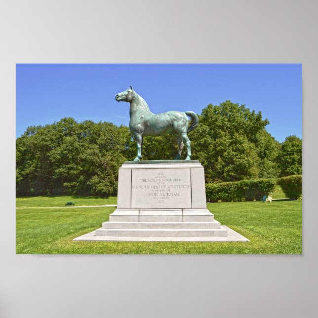 Morgan Horse Statue, Vermont Poster (Framsidan)