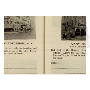 Morgan House, Van's Garage, Poughkeepsie Hälsningskort