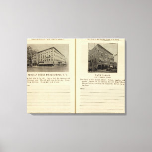 Morgan hus, skåpbil garage, Poughkeepsie Canvastryck