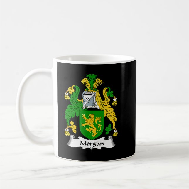 Morgan Jackar Arm Family Crest Kaffemugg (Vänster)