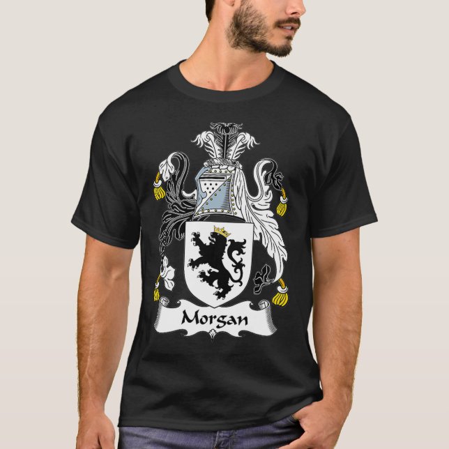 Morgan Jackar Arm Family Crest T Shirt (Framsida)