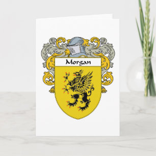 Morgan Jackar av Arm (Mantled) Helgkort