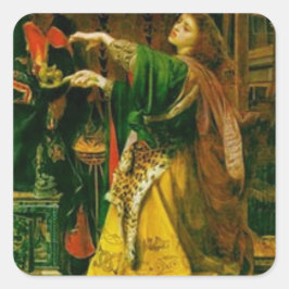 Morgan le Fay - Arthurian Legend Fyrkantigt Klistermärke