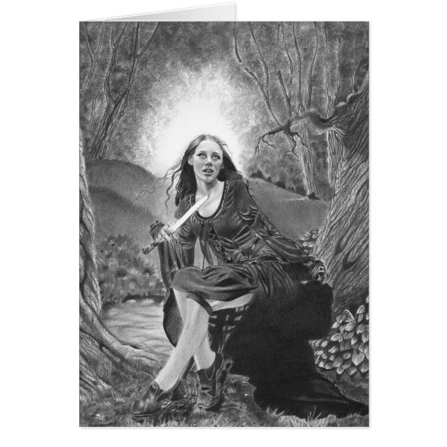 Morgan Le Fay Card Hälsningskort (Framsidan)