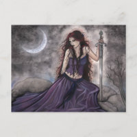 Morgan Le Fay  Fantasy Postkort