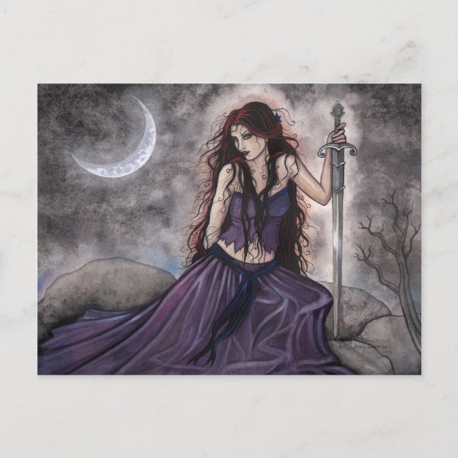 Morgan Le Fay  Fantasy Postkort Vykort (Framsida)