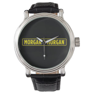 Morgan & Morgan Liten Rund Knapp Armbandsur