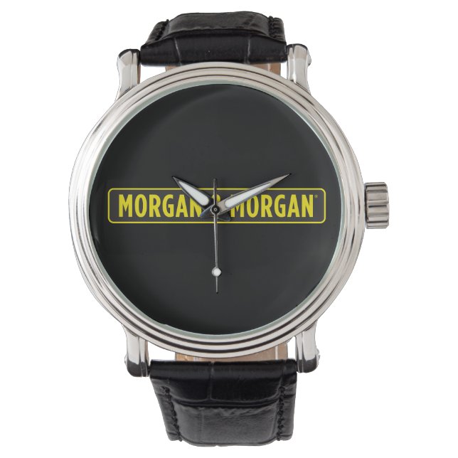 Morgan & Morgan Liten Rund Knapp Armbandsur (Framsida)
