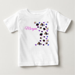 Morgan, Namn, Med Marsvin Och Stilla Fjollete Blo T Shirt