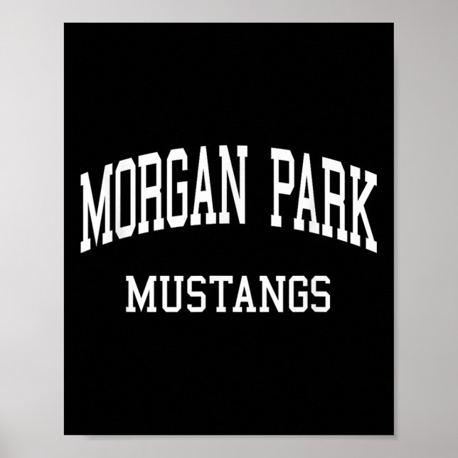 Morgan Park High School Hs Chicago Il Retro Sports Poster (Framsidan)
