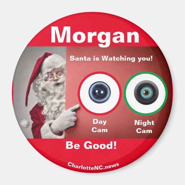 MORGAN Santa tittar på Magnet (Framsidan)