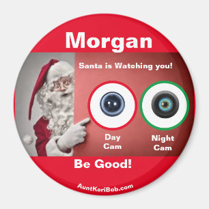 Morgan Santa tittar på Magnet