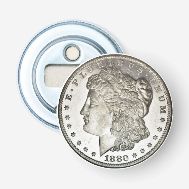 Morgan Silver Dollar Bild på flasköppnare (Framsidan)