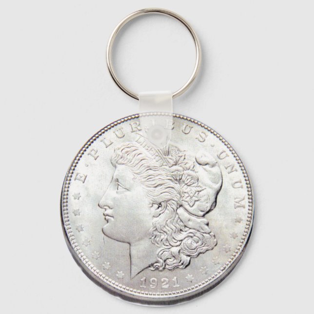 MORGAN SILVER DOLLAR NYCKELRING (Framsida)