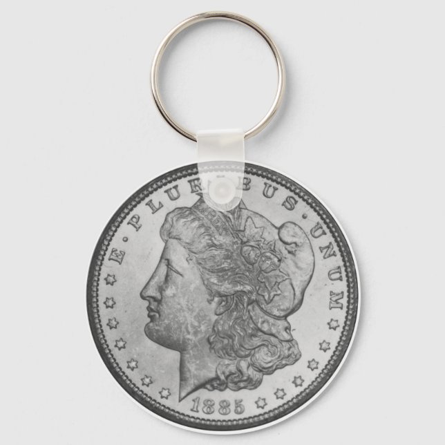 Morgan Silver Dollar Nyckelring (Framsida)