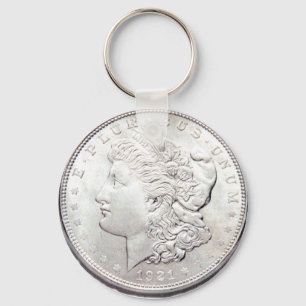MORGAN SILVERDOLLAR NYCKELRING