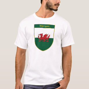 Morgan skyddar den walesiska flagga t-shirt