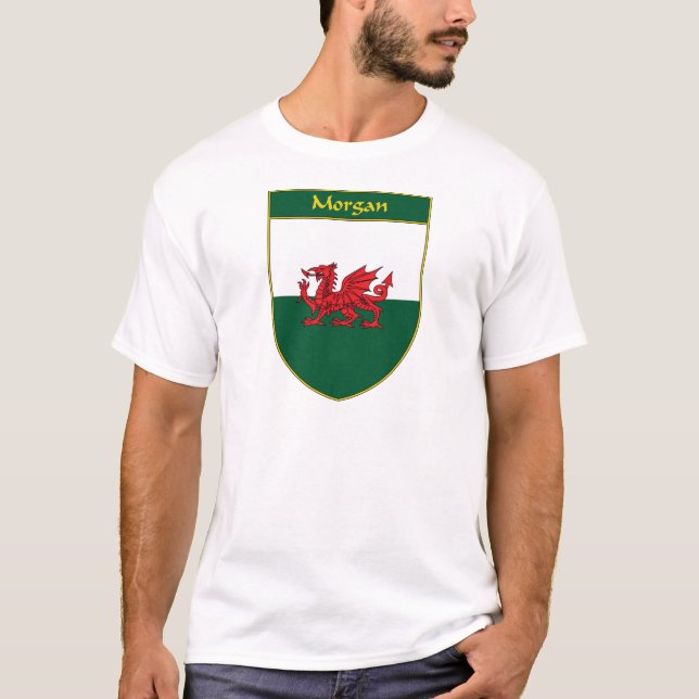 Morgan skyddar den walesiska flagga t-shirt (Framsida)