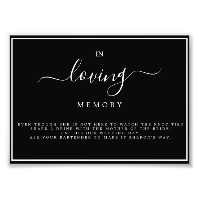 "Morgana Bröllop Suite" - MOBSTER Photo Print Fototryck (Framsidan)